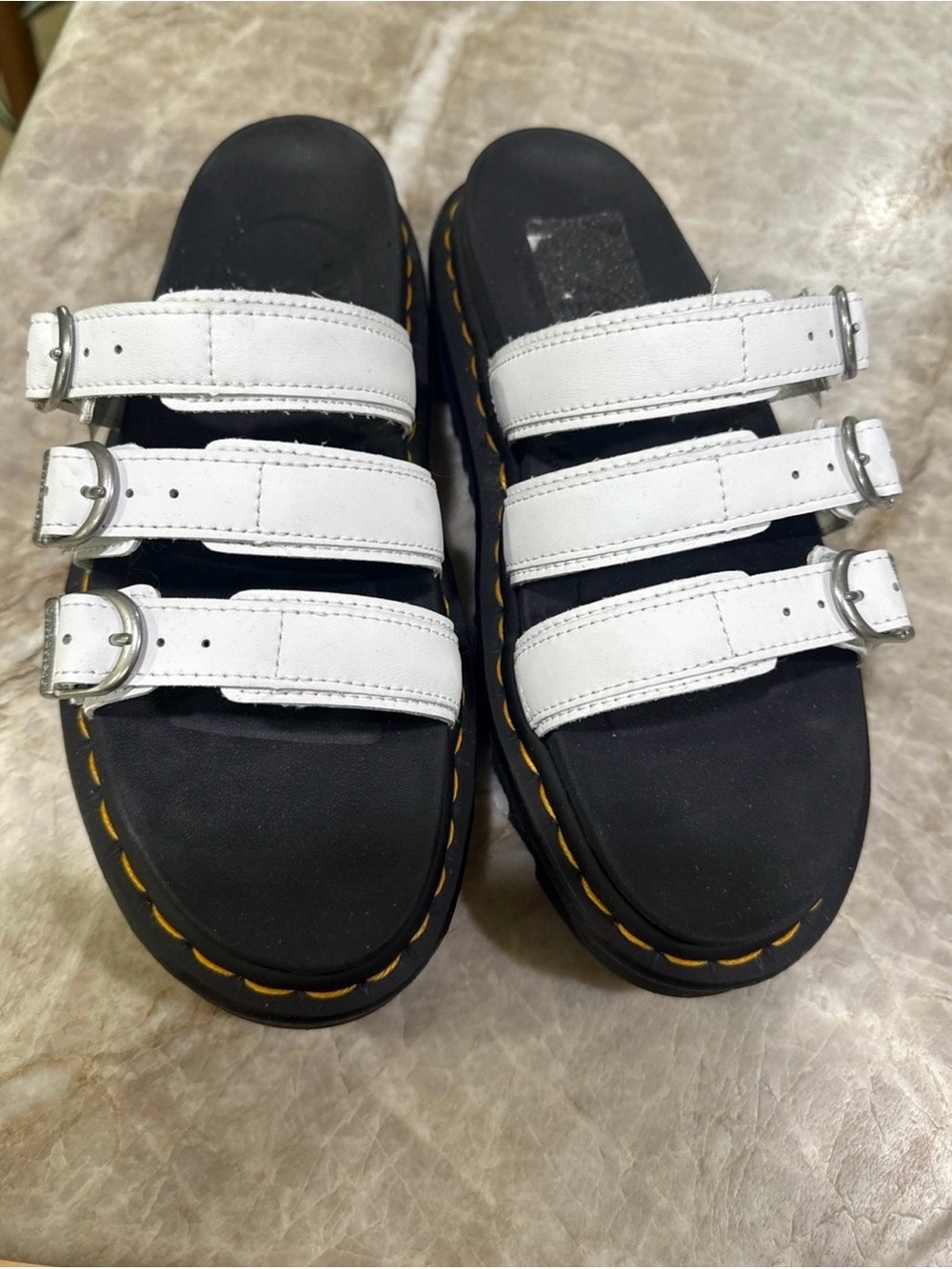 Dr. Martens Blaire slide sandals Triple-Strap Buckle
